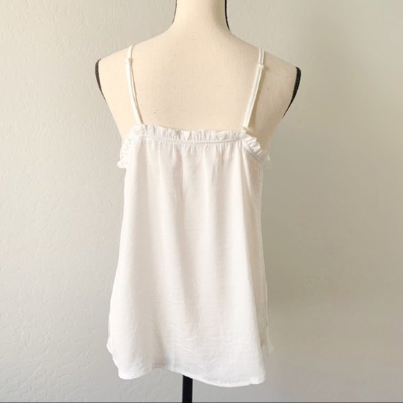 White Cami with Ruffle Trim - Picture 4 of 4